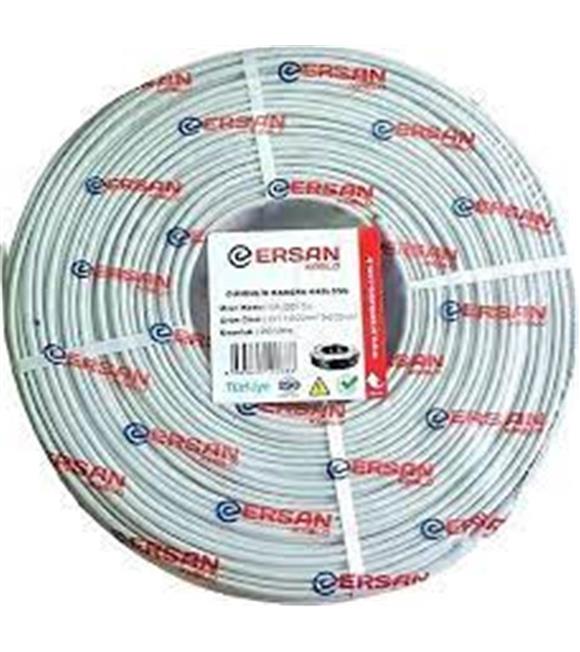 ERSAN ER-2201CU 2+1 1x0,22 mini Coax 2x0,22mm 250 metre CCTV Kamera Kablosu