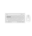 Everest  KM-BT903 Beyaz 3in1 3 BT + 2.4  İnce Q 4 Cihaz Bağlantılı Kablosuz Klavye + Mouse Set