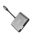 S-link SL-USB-C85 4 in 1 Type C to, PD+HDMI+VGA+USB3.0 Çevirici Hub Adaptör
