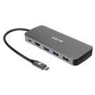 S-link SWV-USBC036 6 in 1 Gri Metal Type-C to HDMI Depolama Fonskiyonlu 6 in 1 USB-C Hub
