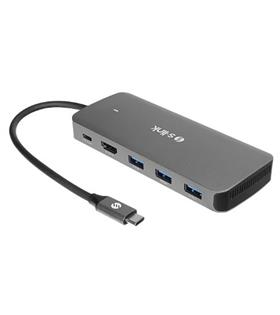 S-link SWV-USBC036 6 in 1 Gri Metal Type-C to HDMI Depolama Fonskiyonlu 6 in 1 USB-C Hub