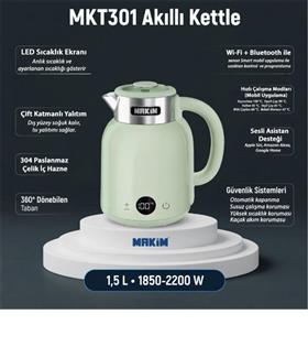 Makim MKT301 AKILLI YEŞİL KETTLE