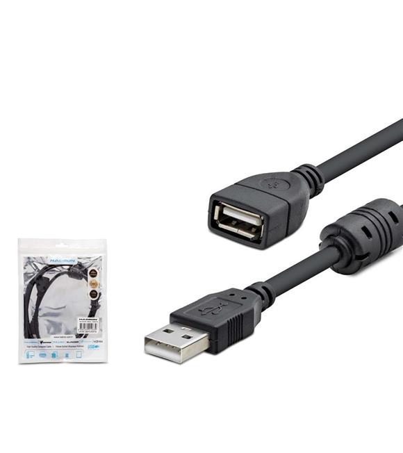 HADRON HDX7533 USB Uzatma Kablosu 1.5mt - Siyah