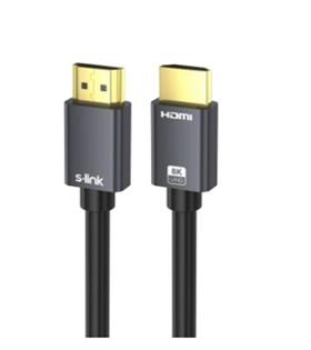 S-link SL-HM8K15 HDMI TO HDMI 1,5m v2.1 8K60 HZ 4K 120HZ Kablo