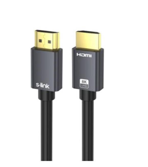 S-link SL-HM8K15 HDMI TO HDMI 1,5m v2.1 8K60 HZ 4K 120HZ Kablo