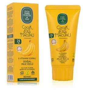 Eyüp Sabri Tuncer Doğal Muz Özlü 2-6 Yaş Çocuk Diş Macunu 60 ml