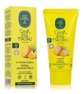 Eyüp Sabri Tuncer Doğal Ananas Özlü 2-6 Yaş Çocuk Diş Macunu 60 ml