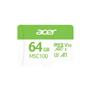 Acer MSC100 64GB microSD U3 V30 A1 Aksiyon Kamera & Güvenlik Kamerası Uyumlu