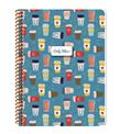 Keskin Color Defter Karton Kapak Spiralli Coffee 16,x22,5 80 YP Çiz.