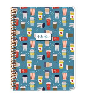 Keskin Color Defter Karton Kapak Spiralli Coffee 16,x22,5 80 YP Çiz.