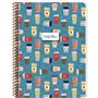 Keskin Color Defter Karton Kapak Spiralli Coffee 16,x22,5 80 YP Çiz.