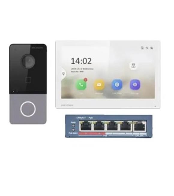 Hikvision DS-KIS607-S İp Vİdeo İnterkom Kit Kapı Zilleri