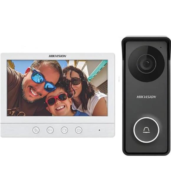 Hikvision DS-KIS213 7" 4 Tellli Analog Vİdeo İnterkom Kit Kapı Zilleri
