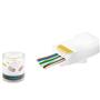 NODAR ND2406 CAT6 EZ RJ45 Konnektör 100 Adet Plastik Kutu - Beyaz