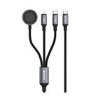 S-link Armor CLW-01 100W 1.2m Type-C to Type-C Lightning  Siyah Hızlı Şarj Kablosu