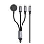 S-link Armor CLW-01 100W 1.2m Type-C to Type-C Lightning  Siyah Hızlı Şarj Kablosu
