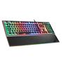 Rampage KB-R101 IMPRESSIVE Gri-Siyah USB RGB Aydınlatmalı İnce Tasarım Red Switch Oyuncu Klavyesi