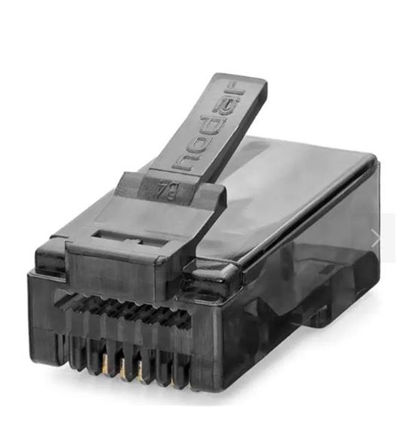 Hadron NODAR ND2402 CAT6 EZ RJ45 Konnektör 100 Adet Plastik Kutu - Siyah Ağ Kablosu ve Konnectörler