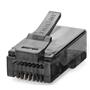NODAR ND2402 CAT6 EZ RJ45 Konnektör 100 Adet Plastik Kutu - Siyah