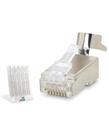 Hadron NODAR ND2425 CAT7 EZ RJ45 Metal B Kalite Konnektör 100 Adet Plastik Kutu - Silverı Ağ Kablosu ve Konnectörler