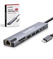ENKADO EKD-TP42 TYPE-C TO TO HDMI 8İN 2PD+2 USB 2,0 +HDMI 4K +SD-TF+ETHERNET 100MBS
