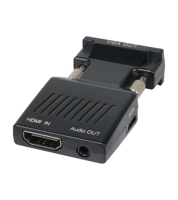 Vcom CA336A Siyah Vga Erkek To Hdmi Dişi Dönüştürücü