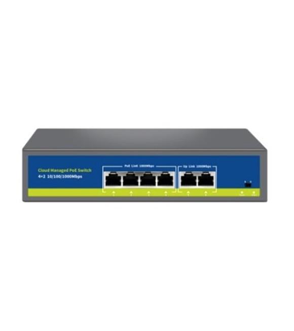 Nova NVC-S21-4GP2G 4 Port 2 Uplink Full Gigabit Cloud Poe Switch