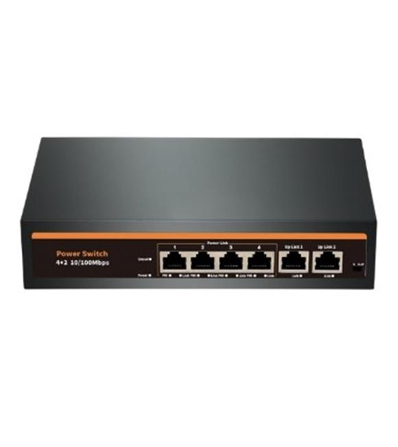 Nova NVC-INTSF0420FB2L 24V INTERCOM 4+2 PORT POE SWITCH (10-100)