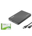 HADRON HDX1752S 2.5 İnç SATA HDD-SSD Harici Disk Kutusu USB 3.0 Micro-B - Siyah Harici Disk Kutuları