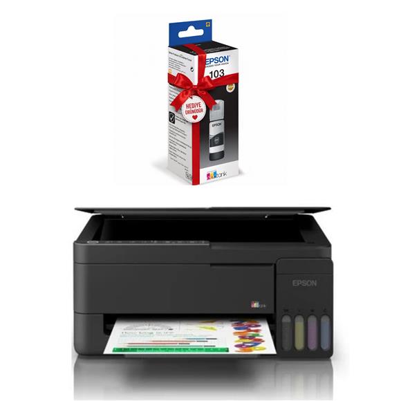 Epson EcoTank L3350 Wi-Fi + Tarayıcı + Fotokopi Renkli Çok Fonksiyonlu Tanklı Yazıcı