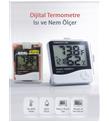 Real Özs HTC-1 Dijital Saat -Alarm - Termometre- Isı Ve Nem Ölçer