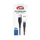 Elba ELB-2701 27w Usb-a To Type-c 1mt Siyah Örgülü Şarj Kablosu 480Mps Hızlı Şarj_1