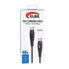 Elba ELB-2702 45w Type-c To Type-c 1mt Siyah Silikon Şarj Kablosu 480Mps  Hızlı Şarj_1