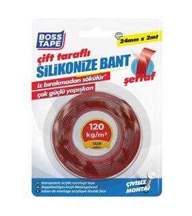 Boss Tape Akrilik Çift Taraflı Bant 24mmx2mt Bt-01