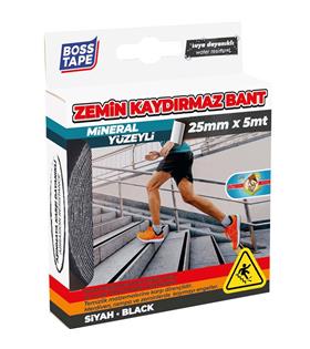 Boss Tape İç Ve Dış Mekan Kaydırmaz Bant Siyah Bt-10002
