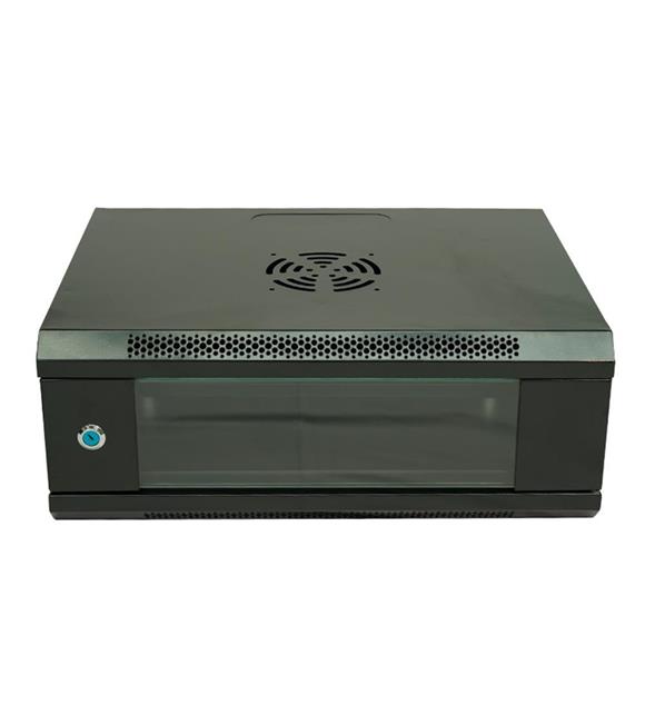 Racksan ML-6404S 4U Duvar Tipi Kabinet (200-530-400) Raf+Fan+Priz Kategori Dışı
