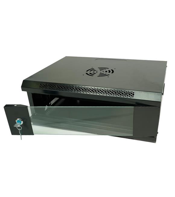 Racksan ML-6404S 4U Duvar Tipi Kabinet (200-530-400) Raf+Fan+Priz Kategori Dışı