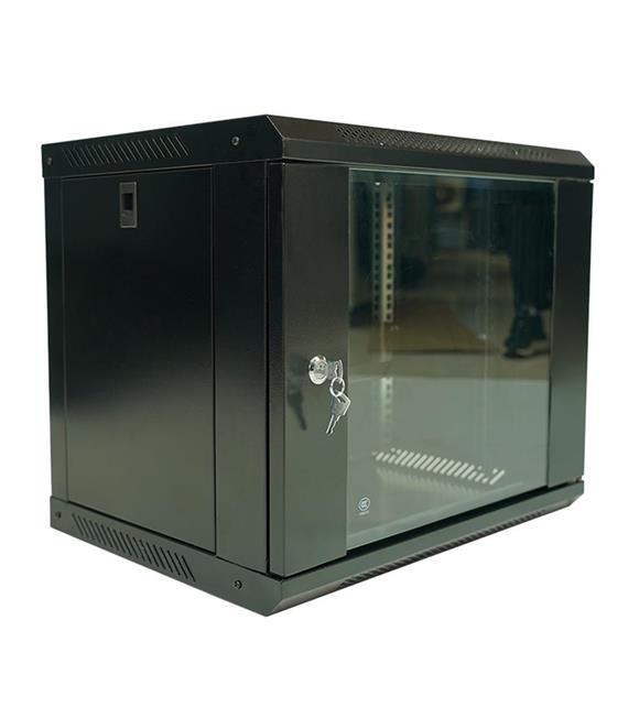 Racksan ML-6409S 9U Duvar Tipi Kabinet (450-530-400) Raf+Fan+Priz Kategori Dışı