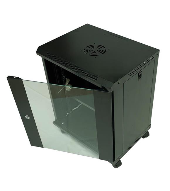 Racksan ML-6412S 12U Duvar Tipi Kabinet (600-530-400) Raf+Fan+Priz Kategori Dışı