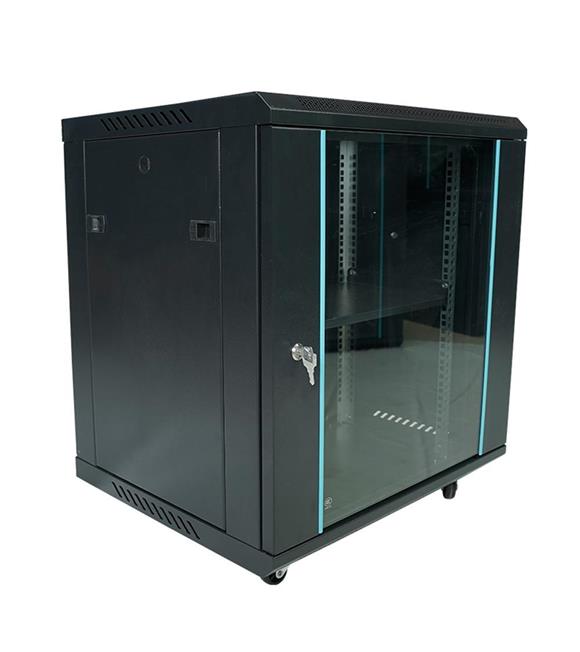 Racksan MT-6612S 12U Duvar Tipi Kabinet (640-600-600) Raf+Fan+Priz Kategori Dışı