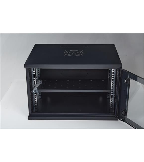 Racksan SE-6409S 9U Duvar Tipi Kabinet (450-530-400) Raf+Fan+Priz Kategori Dışı