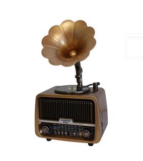 Everton Rt-601 Gramafonlu Bluetooth Fm-Usb-Tf-Aux  Şarjlı Nostaljik Radyo
