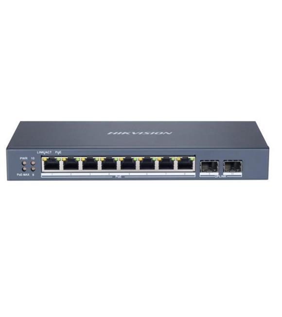 Hikvision DS-3E1510P-SI 8 Port 10-100-1000 Mbps Gigabit Akıllı Yönetilebilir PoE Switch
