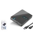 HADRON HDX1793 2.5 İnç SATA HDD-SSD Harici Disk Kutusu USB 3.0 Type-C - Siyah Harici Disk Kutuları