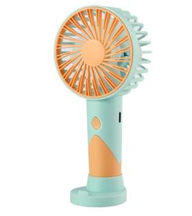 Feny FN-F20 Mavi-Turuncu Minifan Kademeli Ultra Sessiz Şarjlı Taşınabilir 500Mah Mini El Fanı