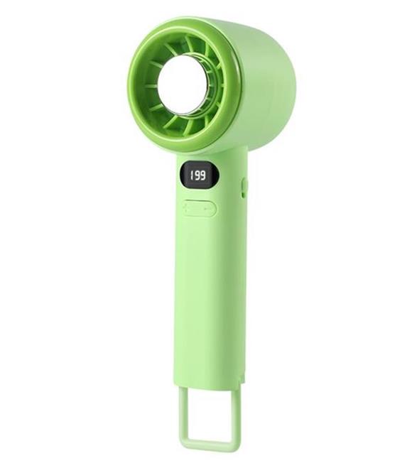 Feny FN-F40 Yeşil Kademeli Ultra Sessiz Led Göstergeli Şarjlı 1800Mah Turbo Mini El Fanı