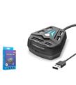HADRON A068B USB Combo Hub Kart Okuyucu 8 Port Siyah