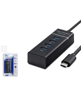 HADRON HDX7045 Type-C 3.0 Hub 4 Port 5 Gbps Siyah Usb Aksesuarları