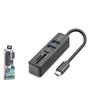 iETOP HDX7060 Type-C 3.2 Gen1 Combo Hub Kart Okuyucu 5 Port 5 Gbps Siyah