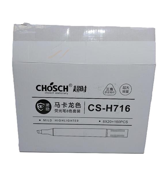 Bafix Fosforlu Kalem Kalem Tipi Chosch 8 Renk 8 Lİ Blister CS-H716